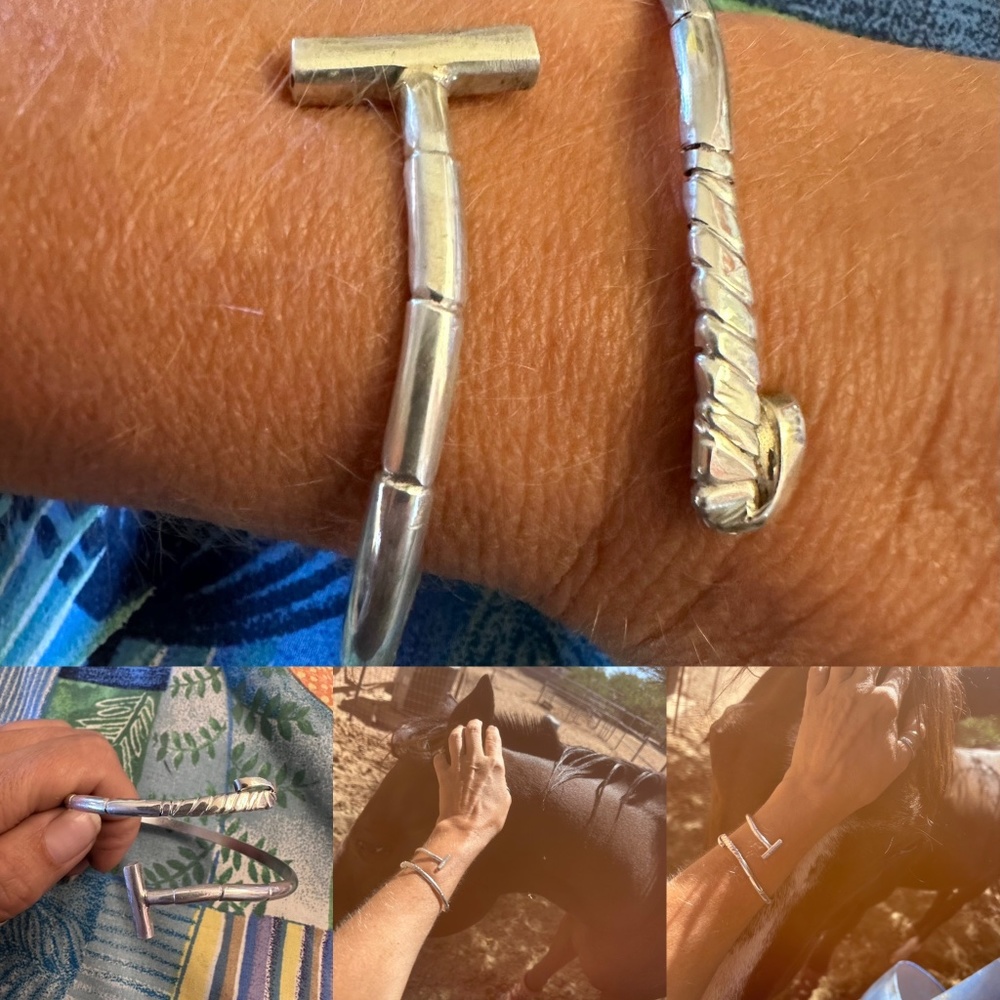 Sterling Silver Polo Mallet Cuff Bracelet